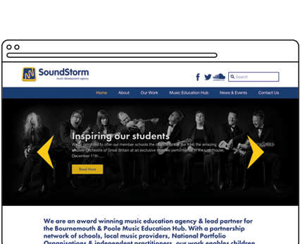 Music Education Hub Website Design