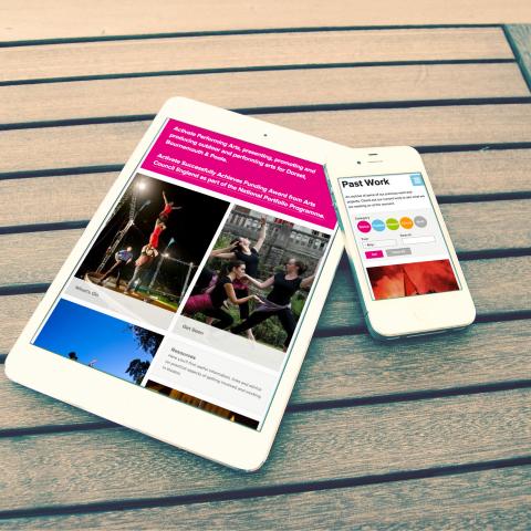 Responsive website: tablet and mobile view
