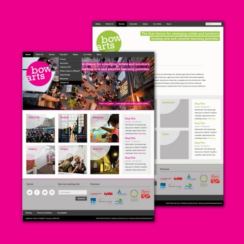 Bow Arts Responsive Website Design