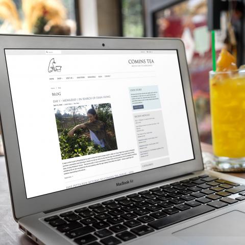 Comins Tea House Ecommerce Website Design & Development