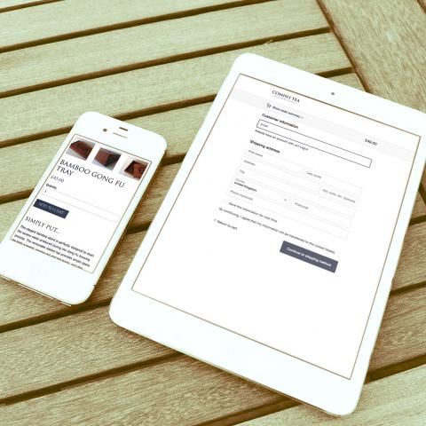 Comins Tea House Ecommerce Website Design