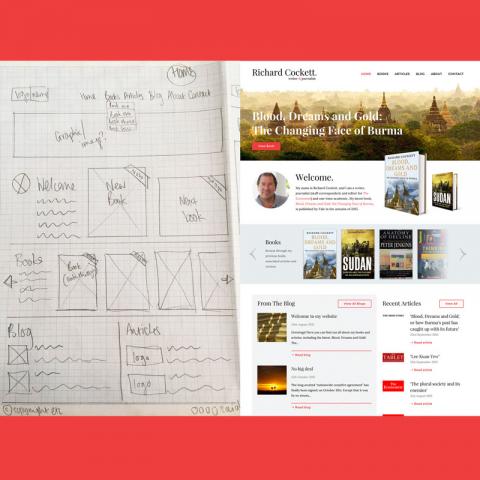 Richard Cockett Author Website Design