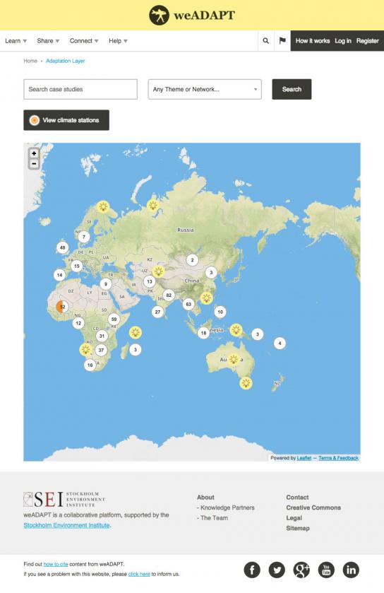weADAPT Tablet Website Design